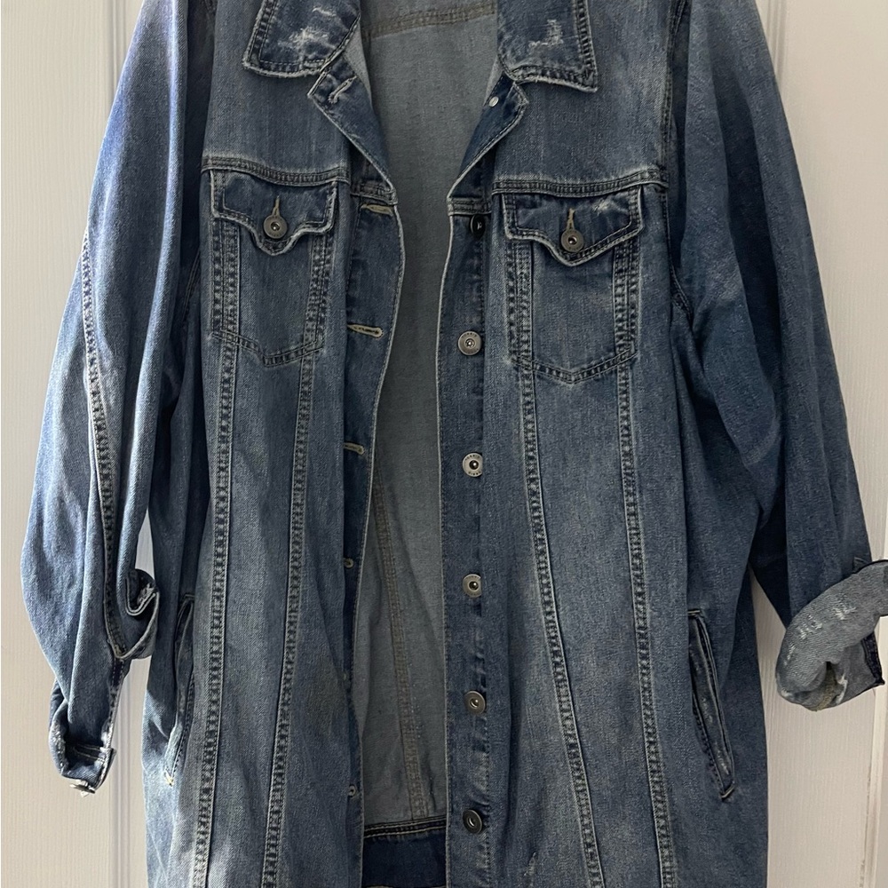 Denim Longline Jacket - Picture 2 of 6